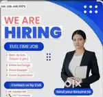 Full time jobs helper Store keeper supervisor manager