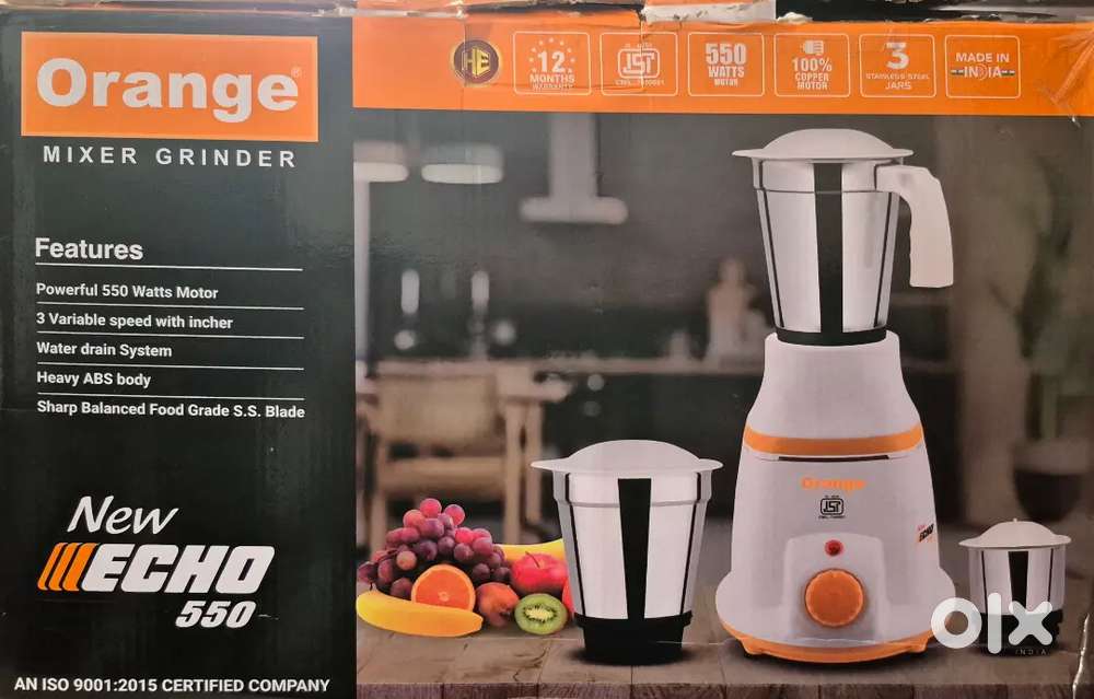 Orange Mixer Grinder 500 W 2025