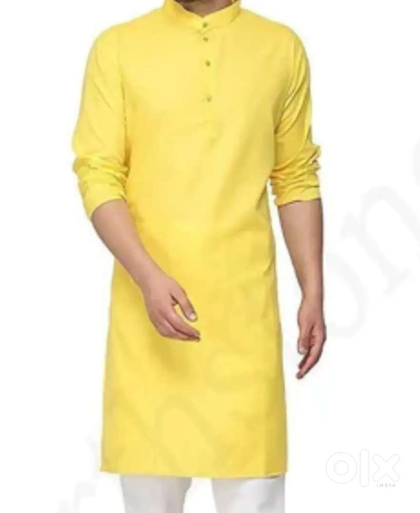 Yellow kurta indian style