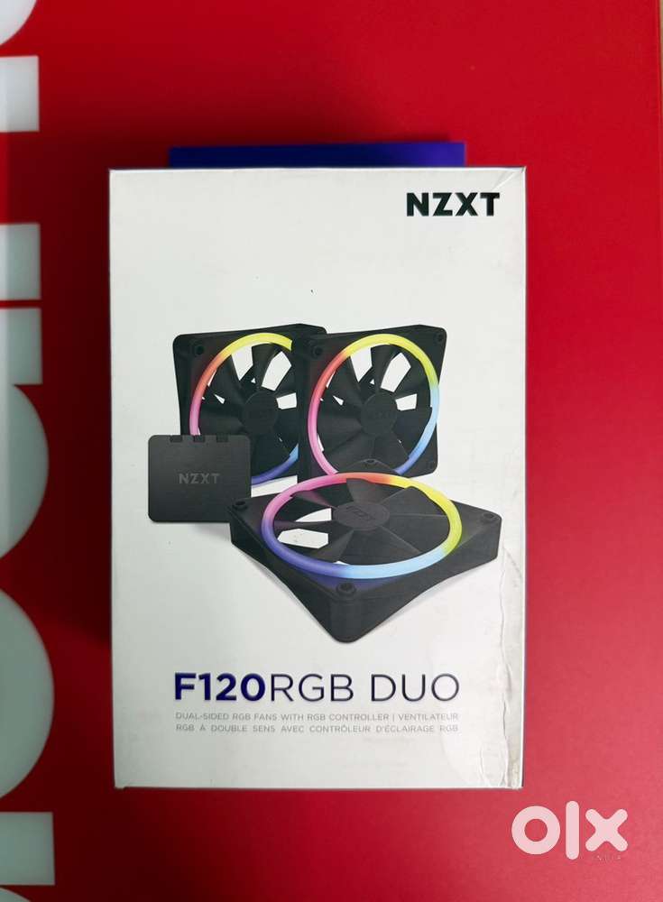 NZXT PC Cabinet F120 RGB Duo Fans (Black; Triple Pack)