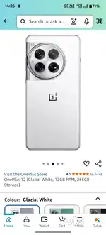 One plus 12 white in warranty like new