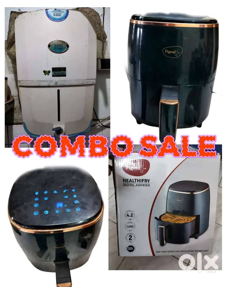 Kent RO Water Purifier and Pigeon Air Fryer - Combo Sale