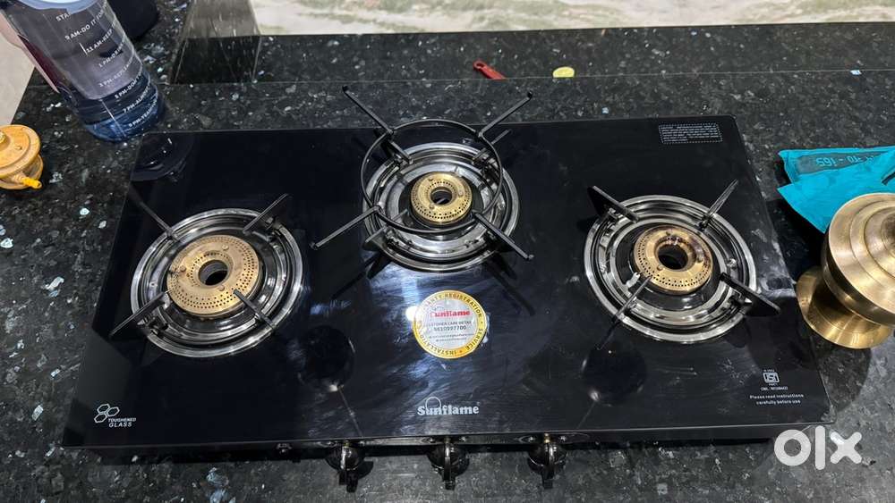 3 Burner Glass Top Sunflame