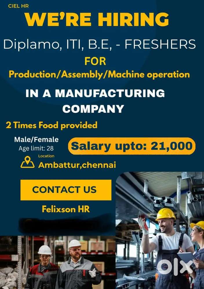 Production/Ascembly/Machine operation