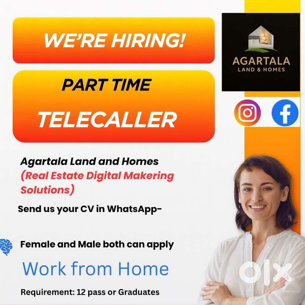 Part time telecaller needed, 2 hour job