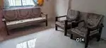 Teak wood sofa set 3+2
