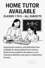 Home tutor (Class I to V ) All subjects