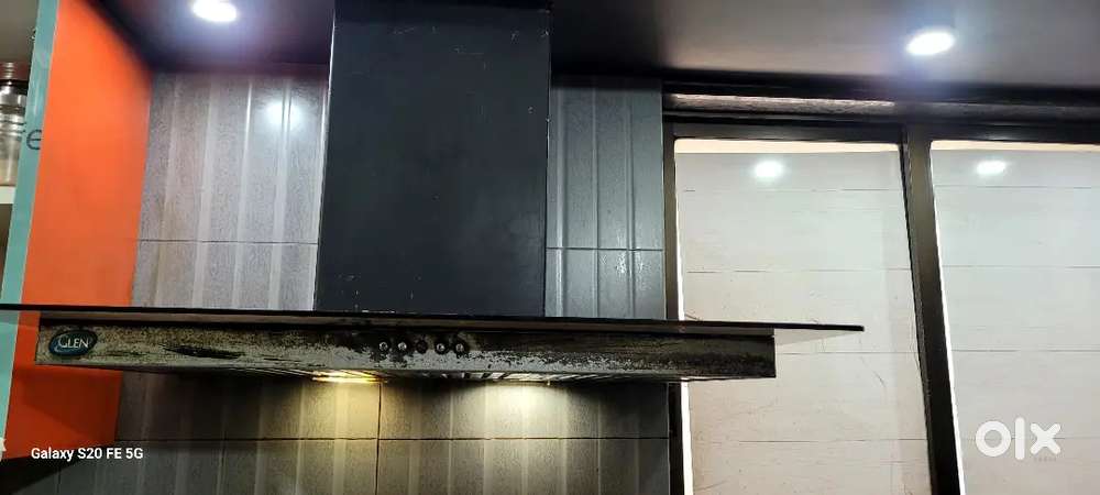 Glen black chimney with tuffened glass