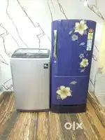 Samsung flower model, single door refrigerator & haier washing machine