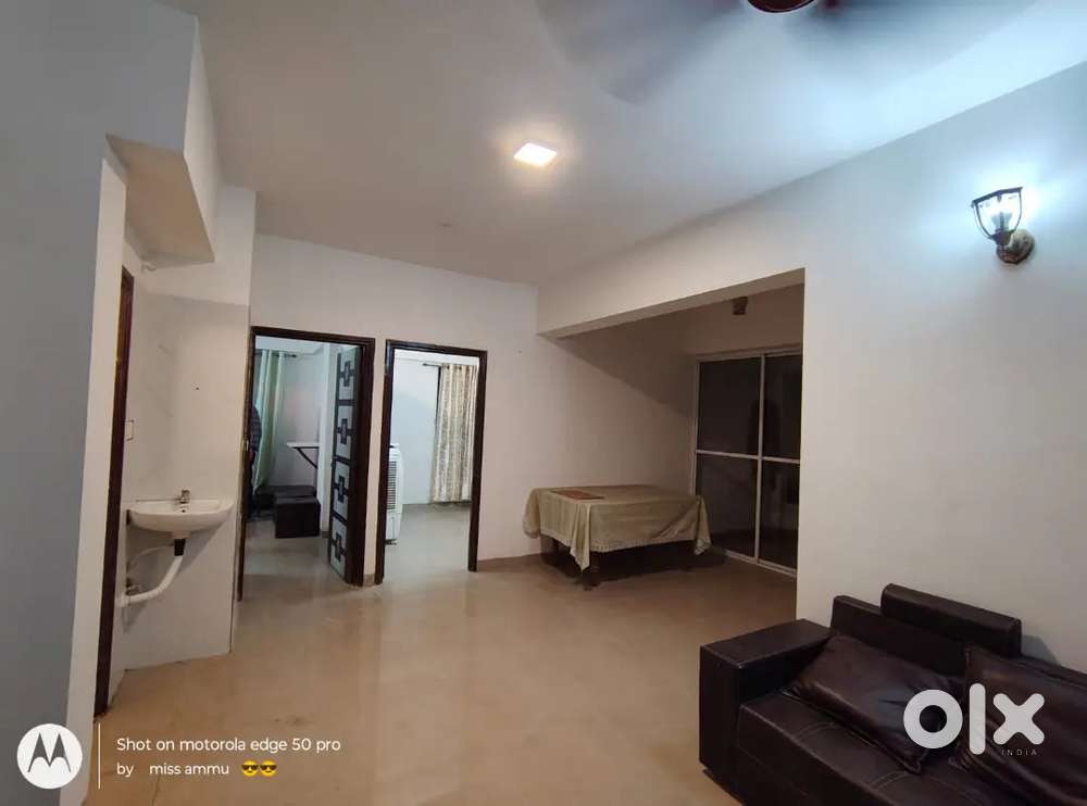 Independent semi furnished flat for rent