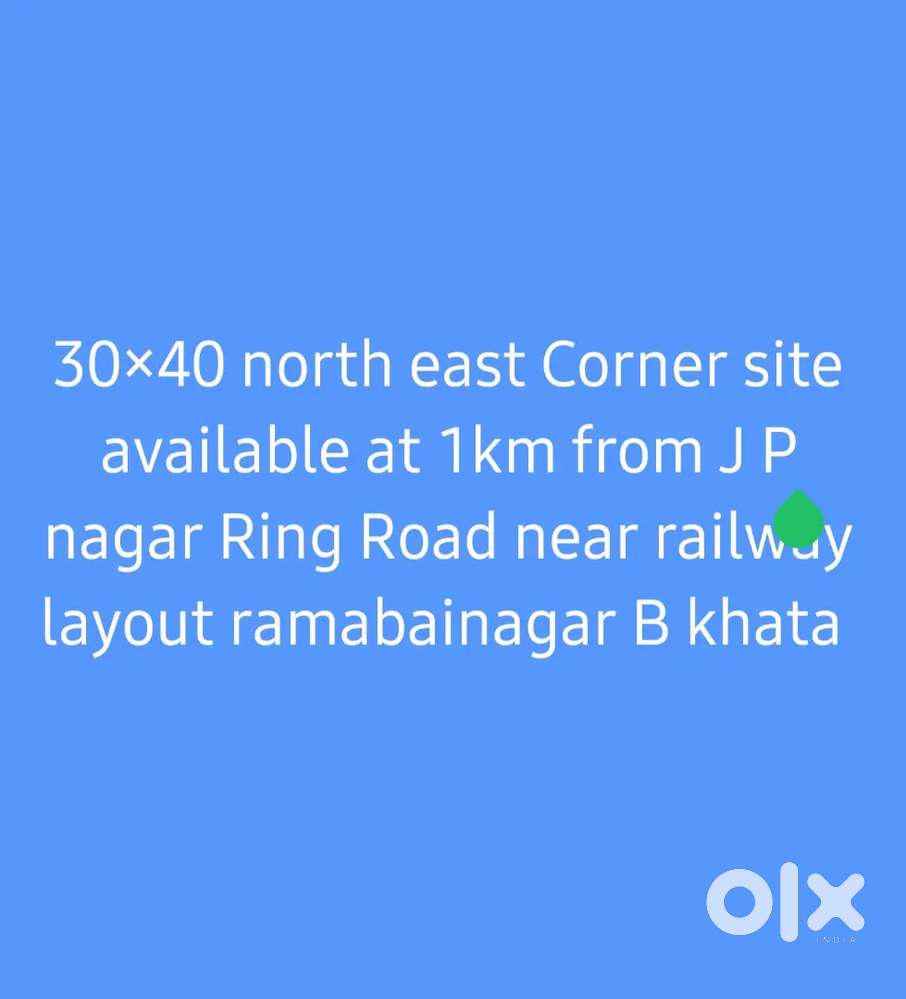 30×40 Corner site