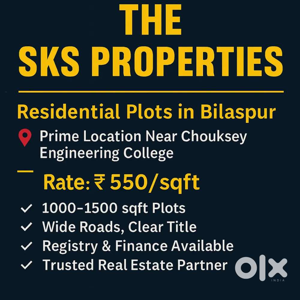 RESIDENTIAL PLOTS AVAILABLE NEAR CHOUKSEY ENGINEERING COLLEGE