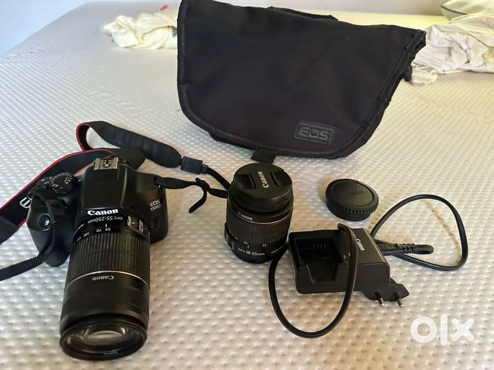 Canon EOS 1300D with 2 lenses