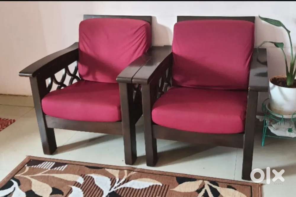 Wooden sofa set