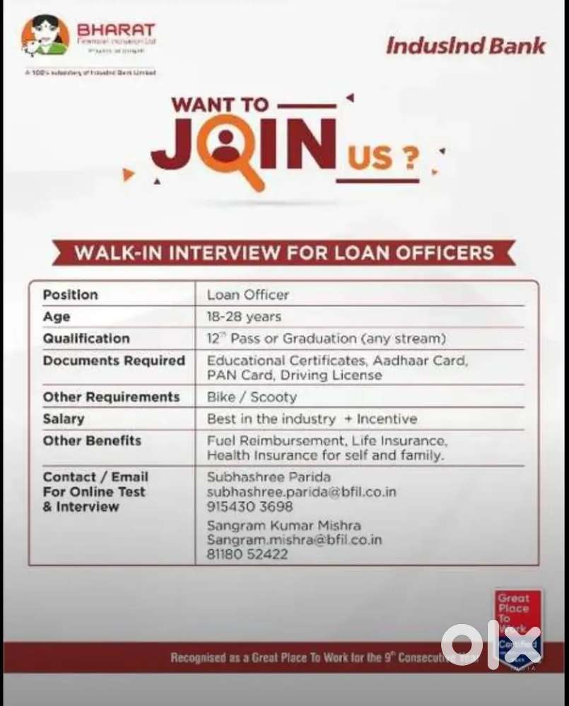 Indusind bank Bharat financial inclusion ltd