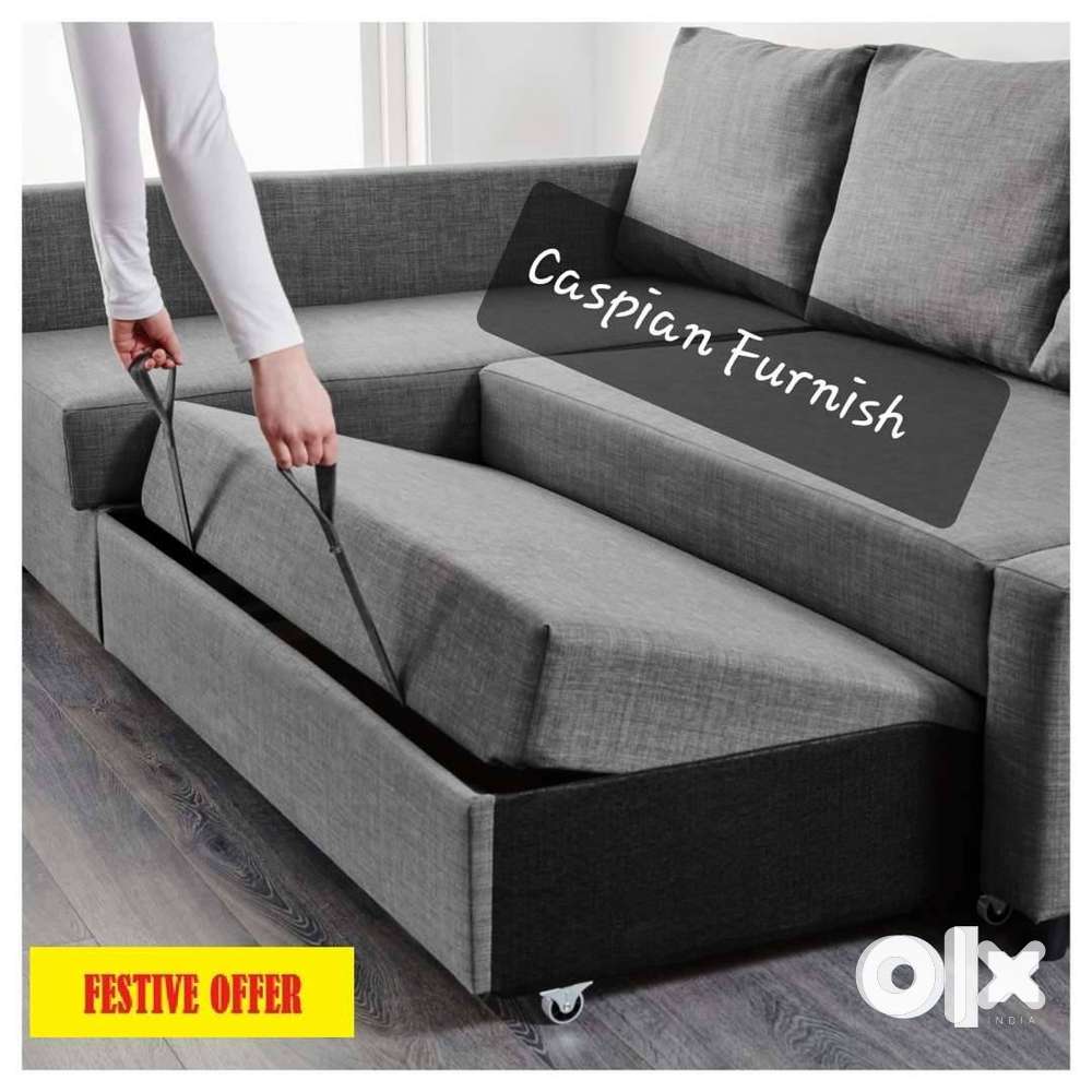 New sofa cum bed with storage at factory price with color options    B