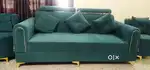 Sofa set with center table and couch