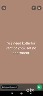 We need kothi for rent in nawashaher