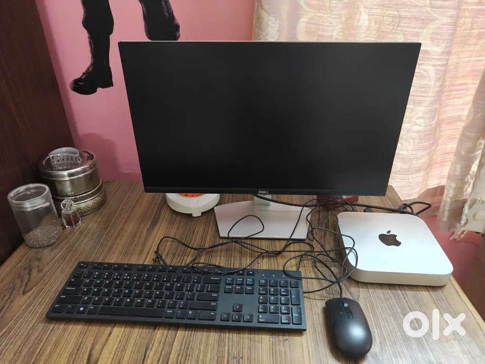 MAC Mini with Dell monitor and keyboard.