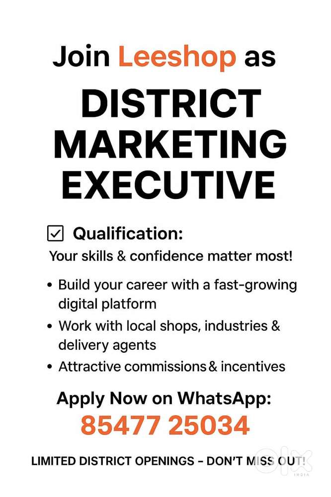 Join Leeshop as District Marketing Executive