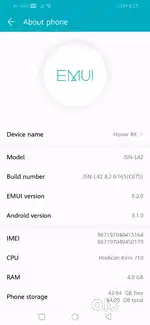 honor 8x  exchange be