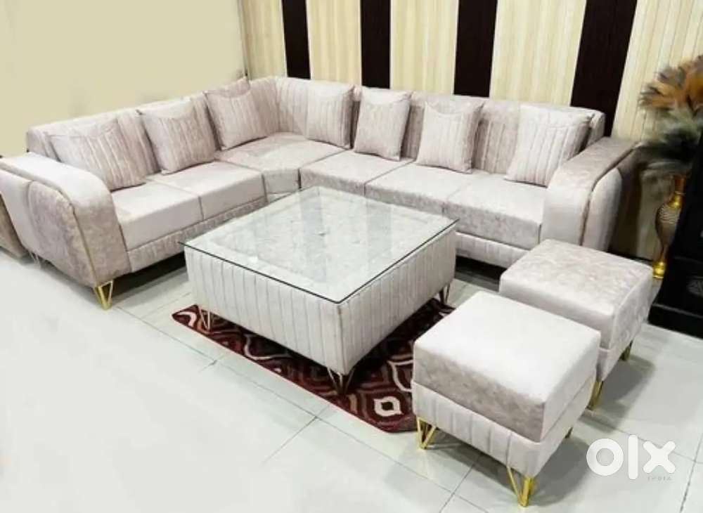 Saturday super sale buy new sofa 8490/- L sofa 16490/- EMI available