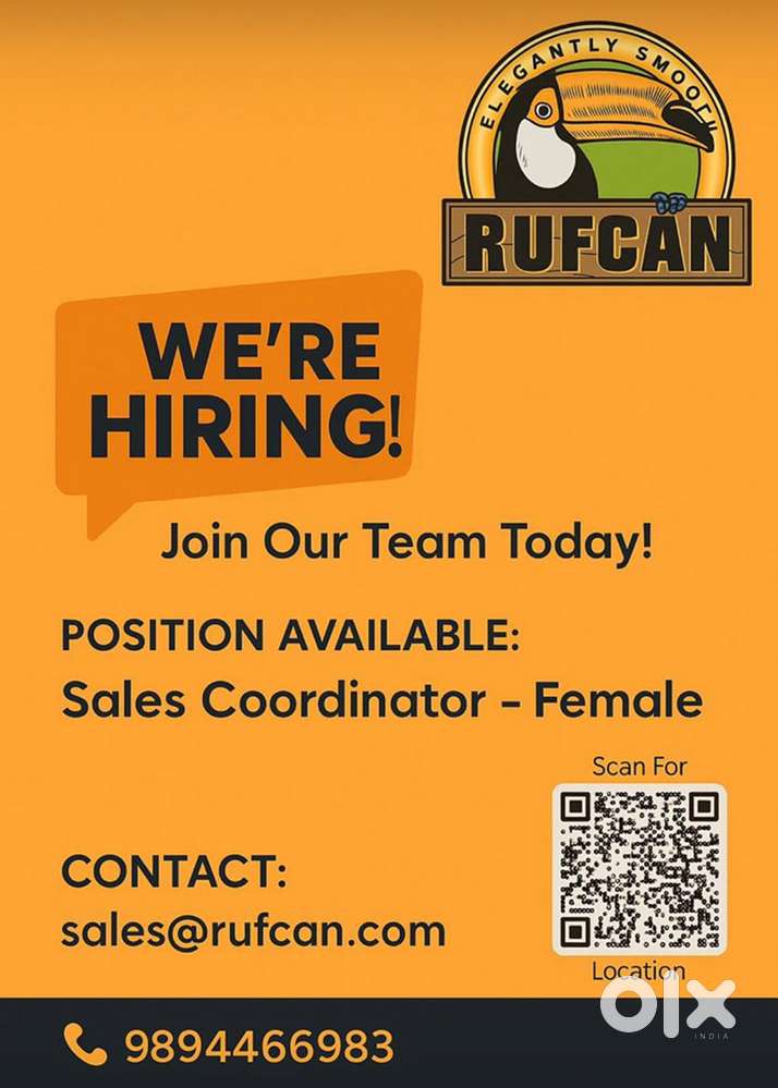 Sales co-ordinator(female)