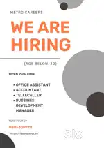 Urgent vacancy