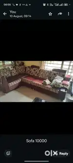 Sofa, Dining Table, 2 computer Table, Iron Tijori, 10 Fan, 3 Seat Zula