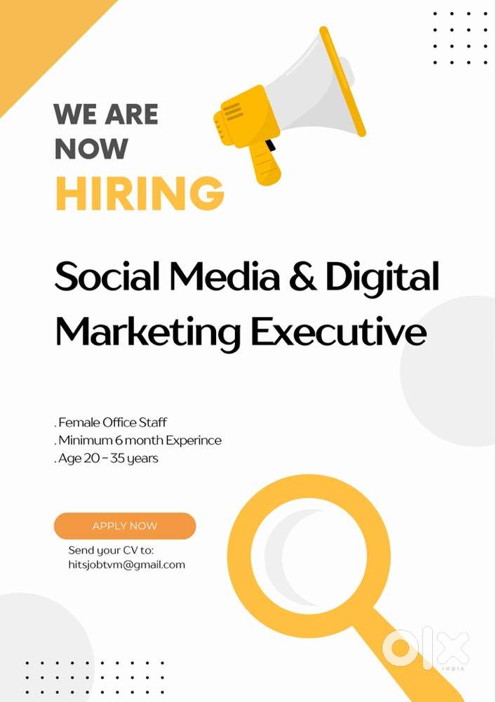 Urgently Hiring Social Media & Digital Marketing Executive
