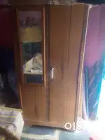CUPBOARD Brown with black strip design