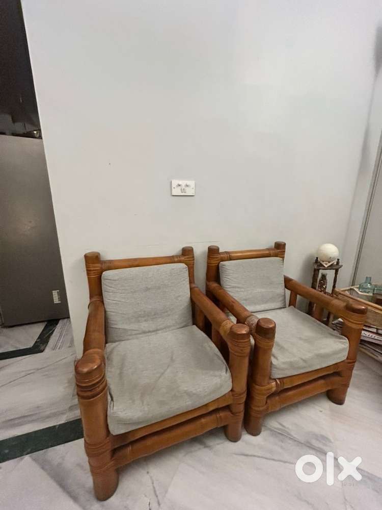 2 plus 3 cane set with cushion