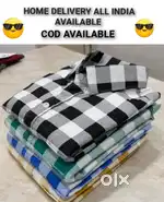 NEW (COMBO OF 4) CHECK SHIRT COTTON HOME DELIVERY ALL INDIA COD YES