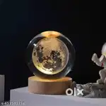 3D Moon Crystal Ball LED Night Light