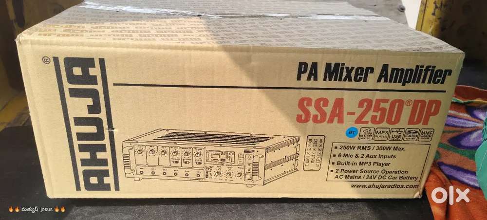 Ahuja ssa-250dp pa mixer amplifier