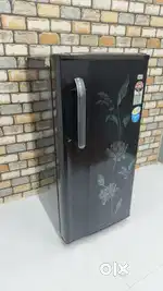 Lg black colour 190 litres 5 star rating with flower design