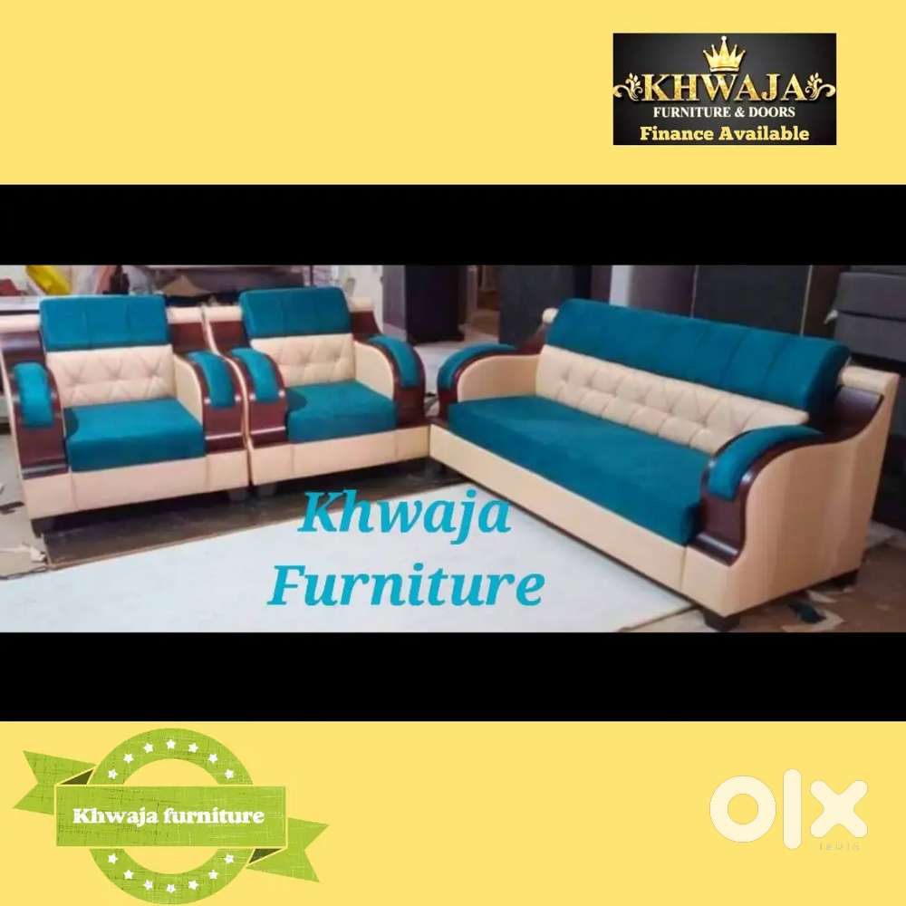Khwaja Furniture. Luxury and comfort sofa set. Bajaj finance available