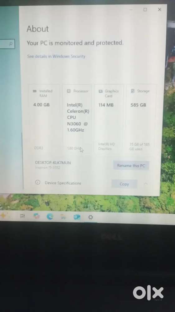 Dell Laptop sell price 9500 agar kise lane hai massage kara o