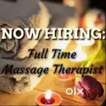 BODY MASSAGE JOB for male candidates (spa therephy)