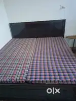 Double Box bed  with 4 inch fome mattress