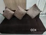 Single 3 seater sofa, Bed Side tables, Folding bed single