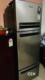 Whirlpool 235 litre fridge 3 door in working condition