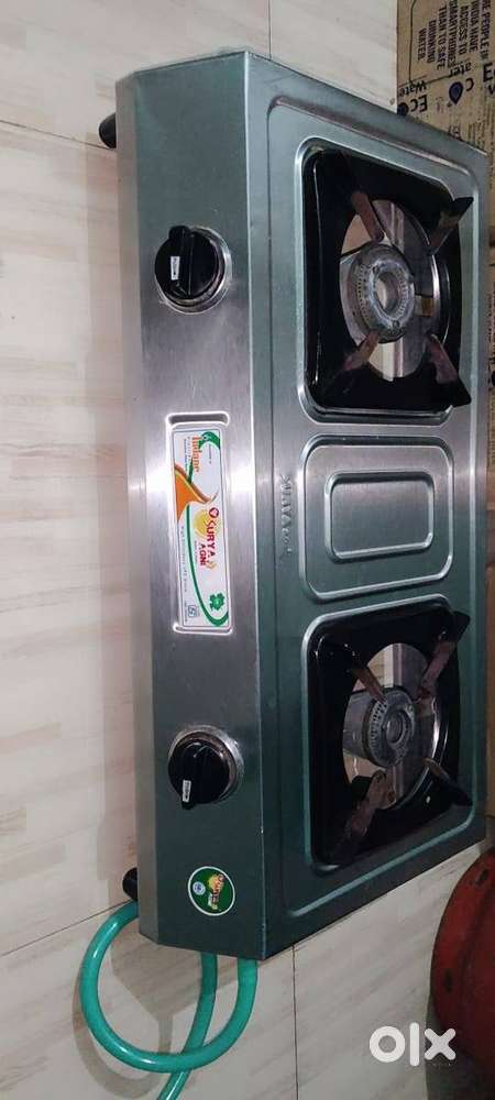 Surya agni gas with two burner with pipe and regulator
