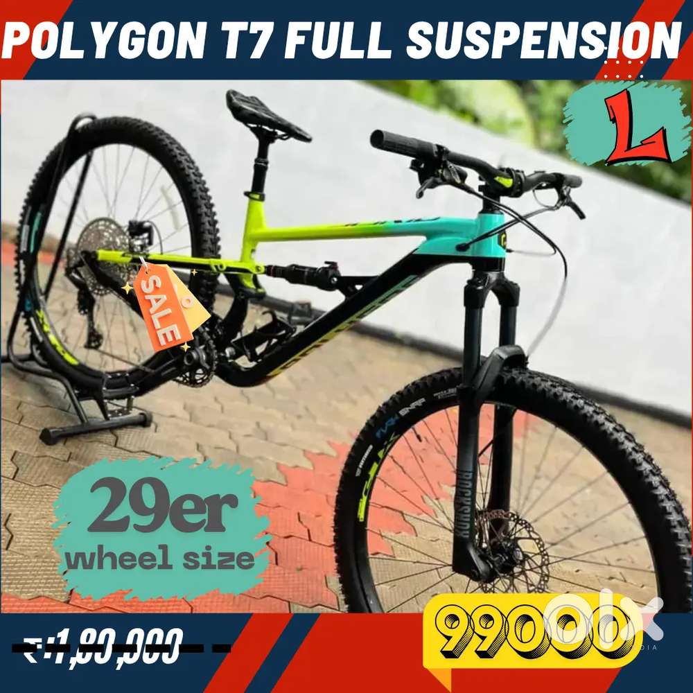 Polygon T7 full suspension 
2023
29er wheel size
Large size