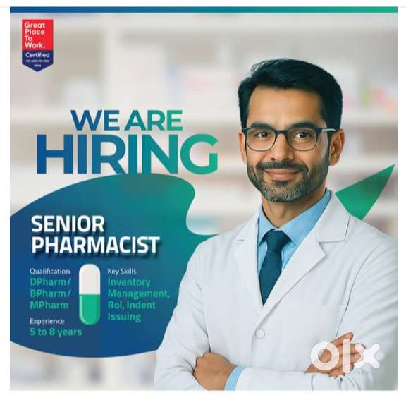 URGENT HIRING – PHARMACIST / PHARMACY SALESMAN