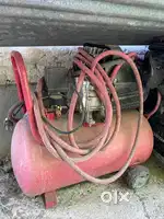 Air compressor with paint gun