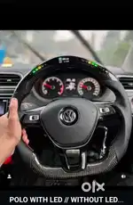 Polo carbon fibre steering with paddle shifters and rpm led