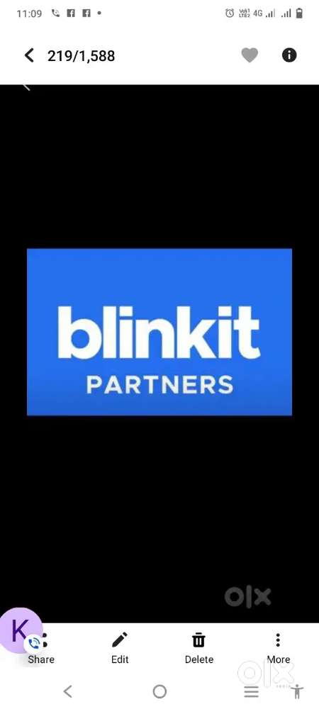 Hiring for chennai blinkit delivery boy job