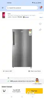 Haier 190L single door fridge 4 star