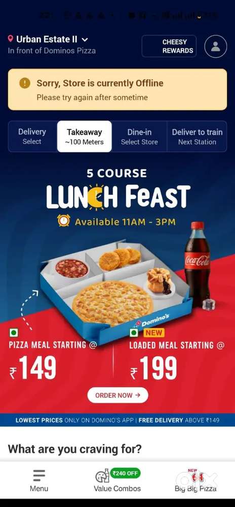 Dominos Pizza jubilant food work